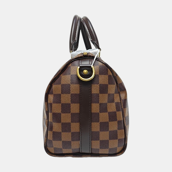 SPEEDY 25 Damier Ebene Coated Canvas Brown