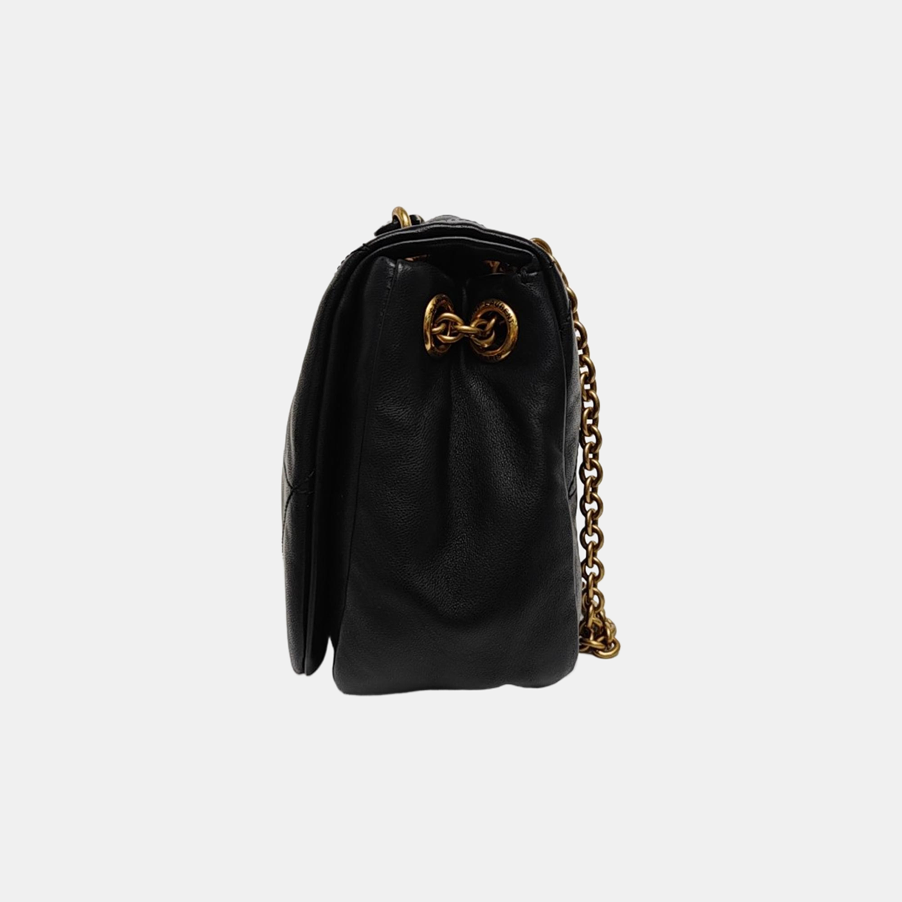 JAMIE Small Quilted Lambskin Black