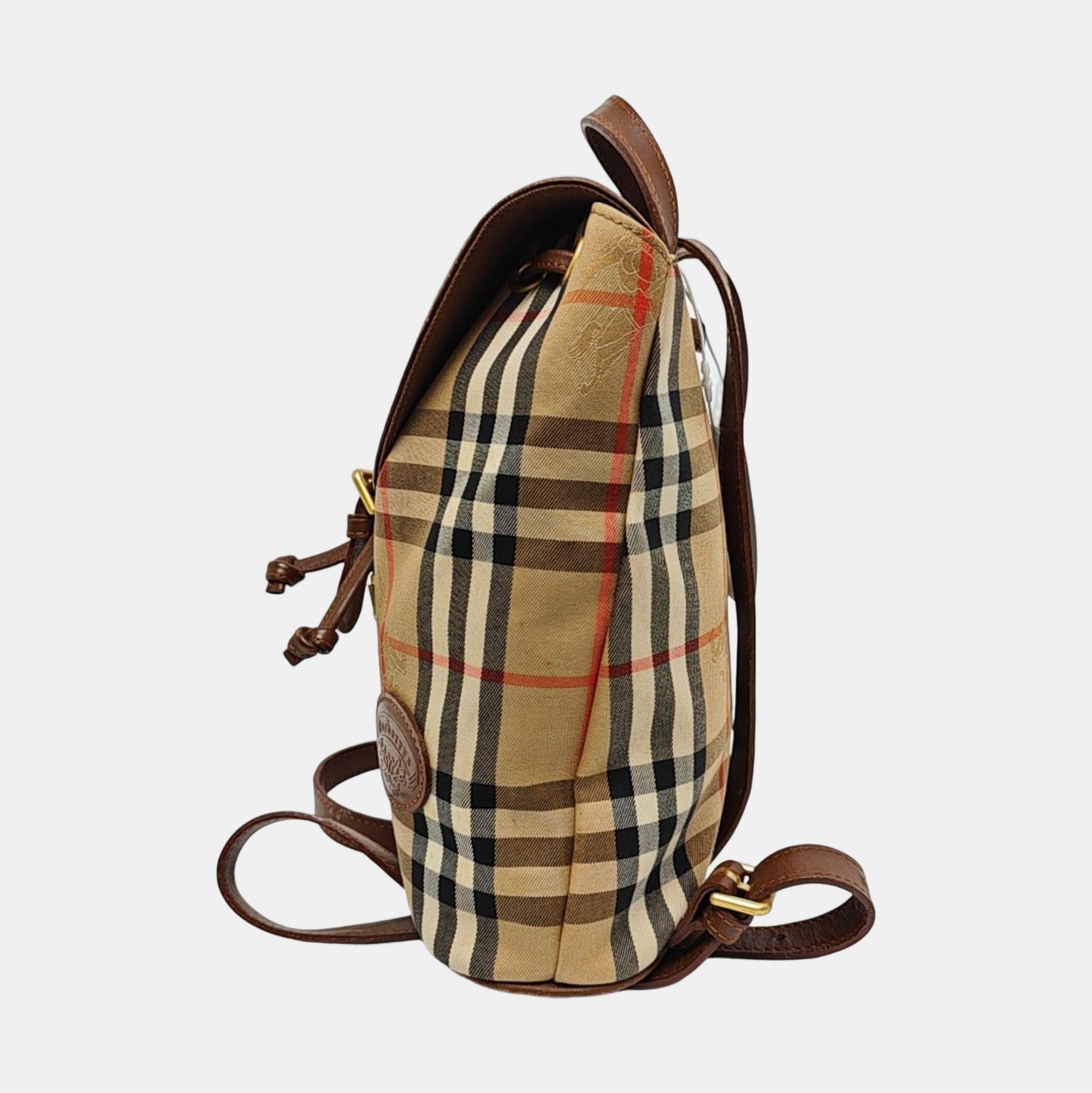 Canvas Bucket Bag Brown