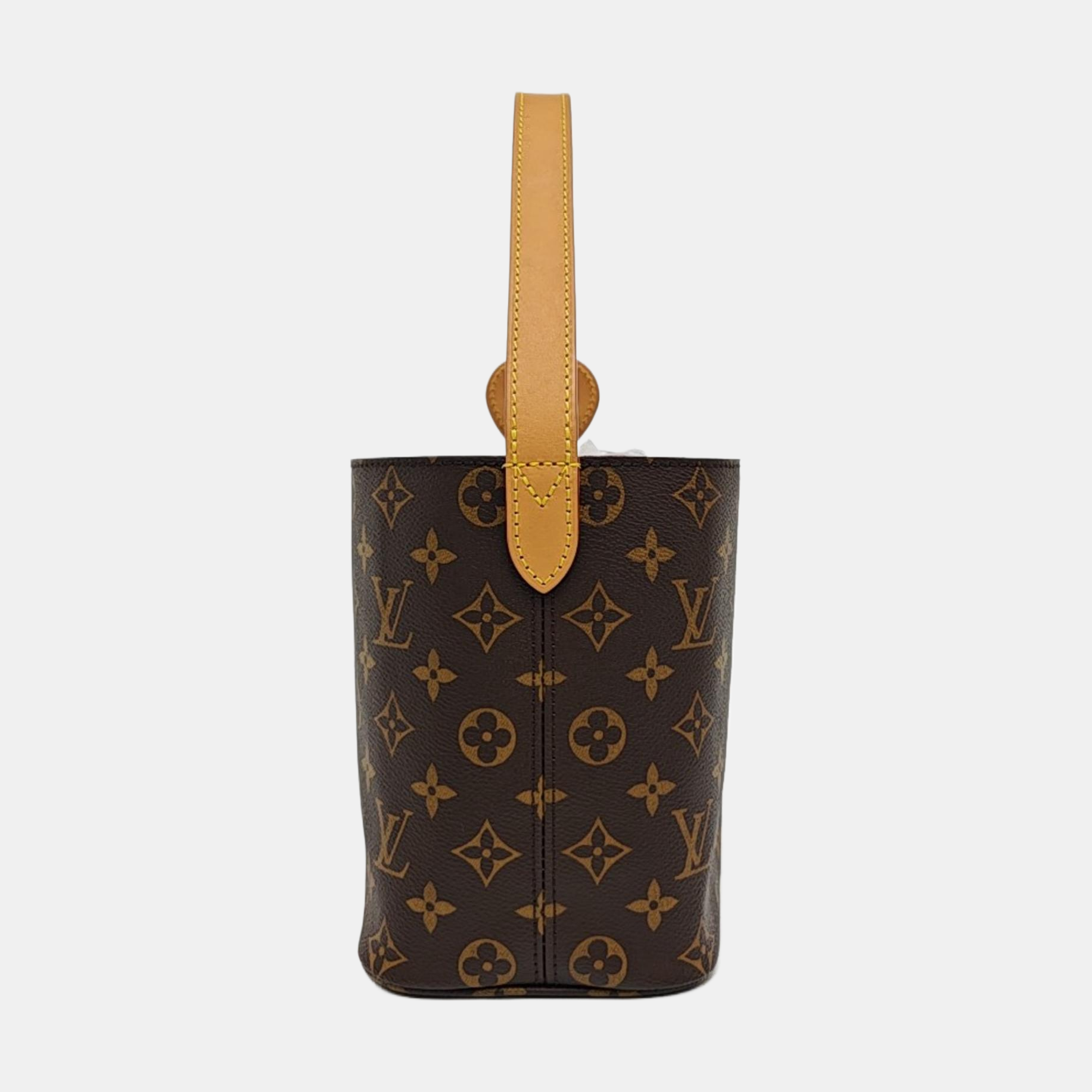 ALL IN BB Monogram Coated Canvas Brown