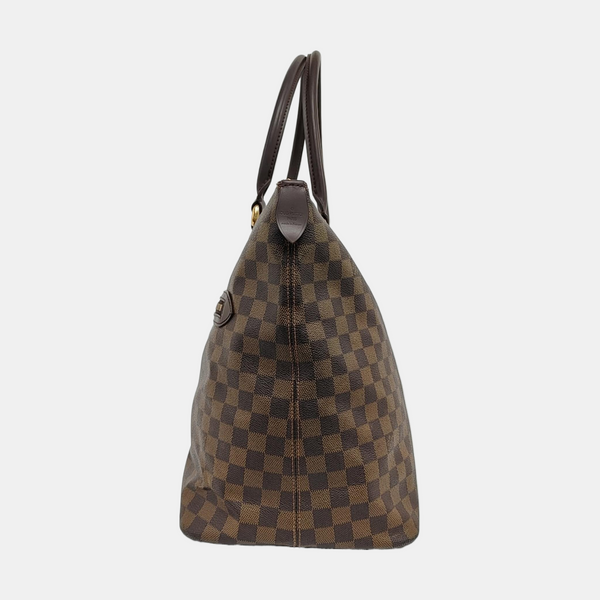 SALEYA Damier Ebene Coated Canvas Brown
