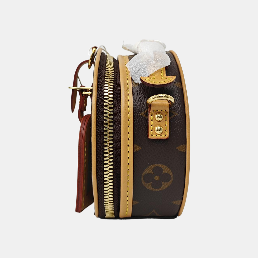 BOITE CHAPEAU Mini Monogram Coated Canvas Brown