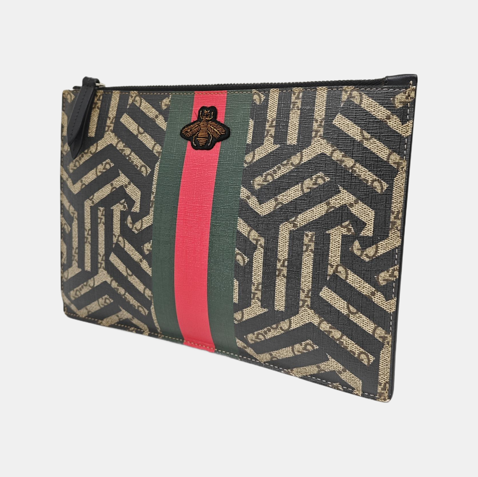 Monogram Coated Canvas Clutch Multicolor