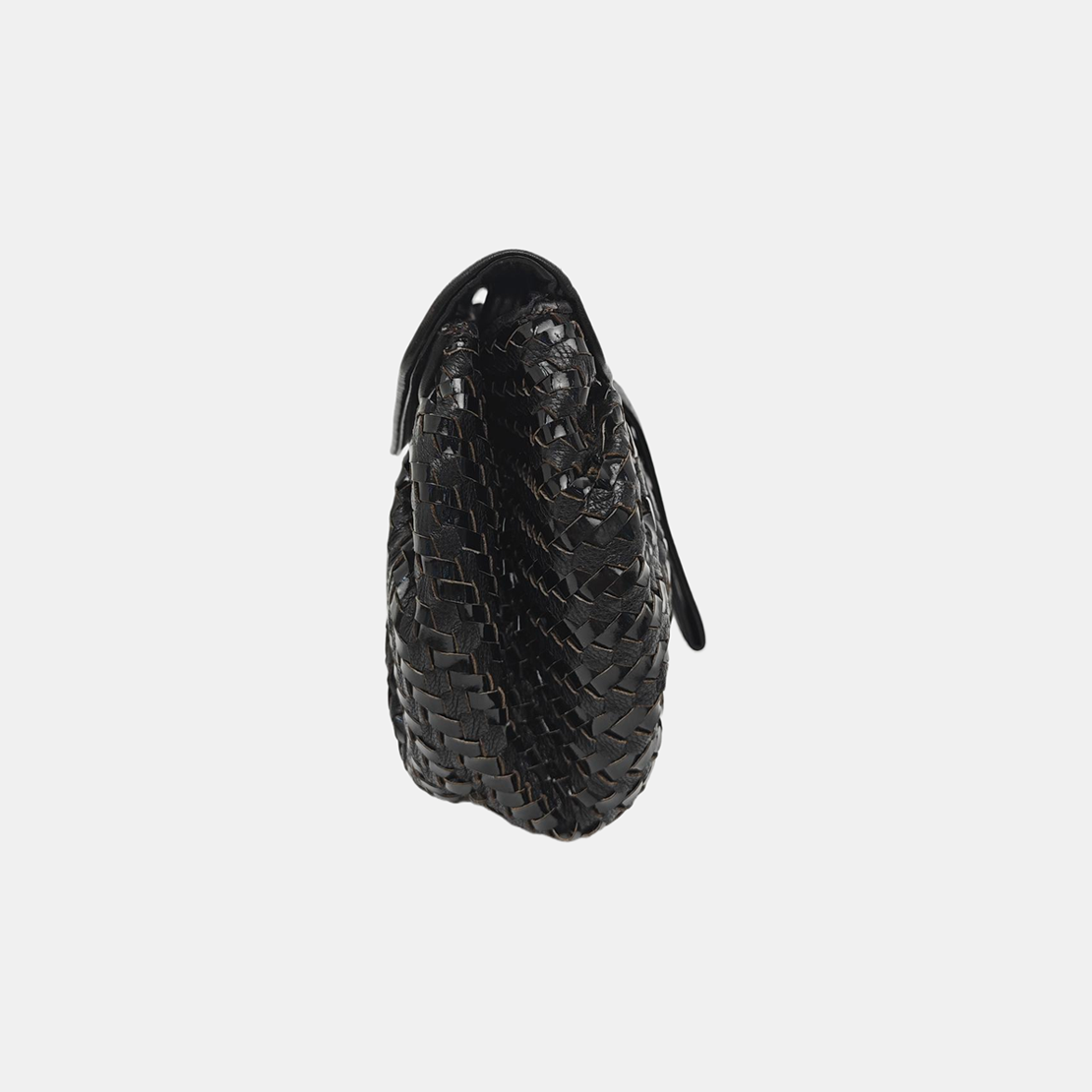 Leather Shoulder Bag Black