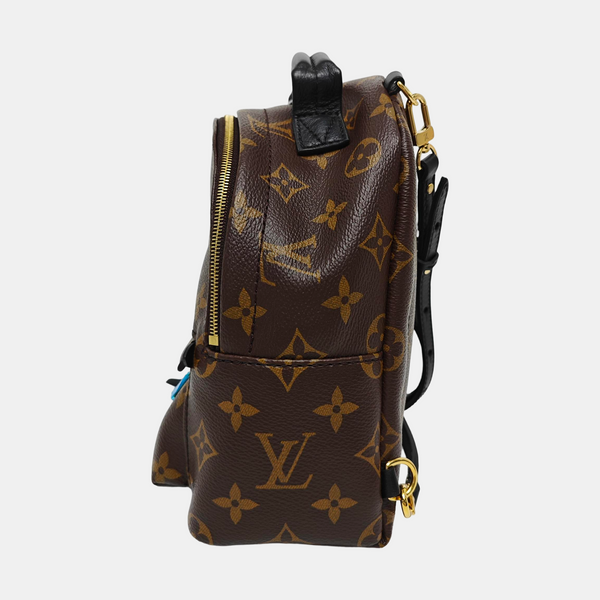 PALM SPRINGS Mini Monogram Coated Canvas Brown