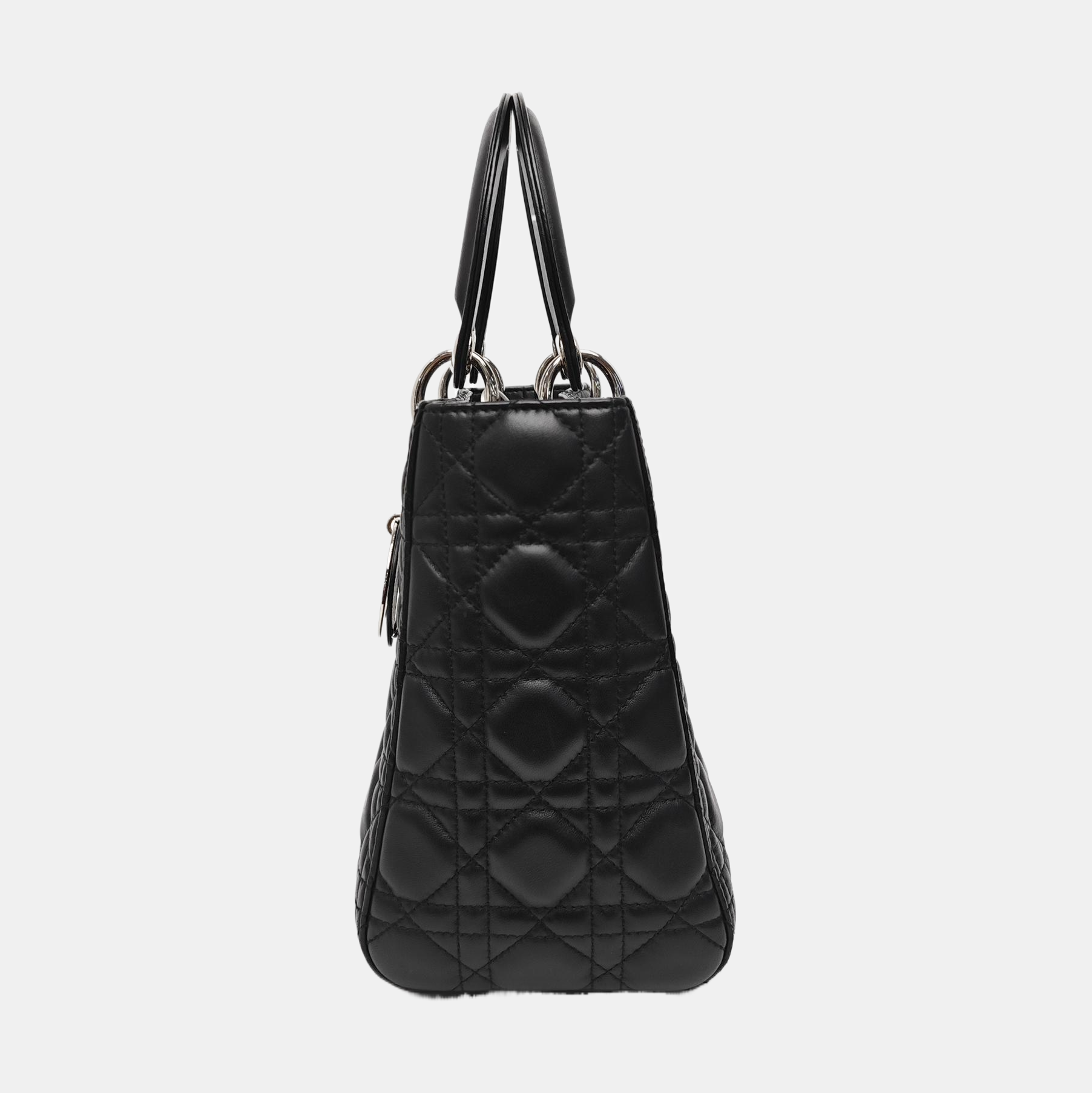 Lady Dior Medium Cannage Lambskin Black