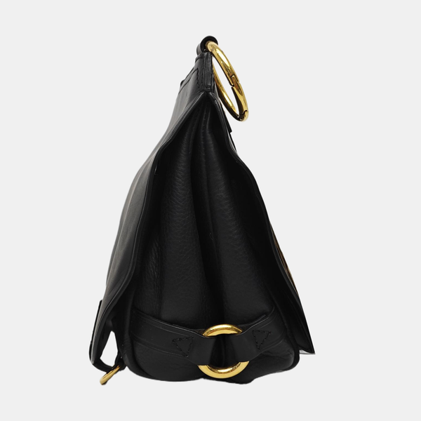 Calfskin Shoulder Bag Black