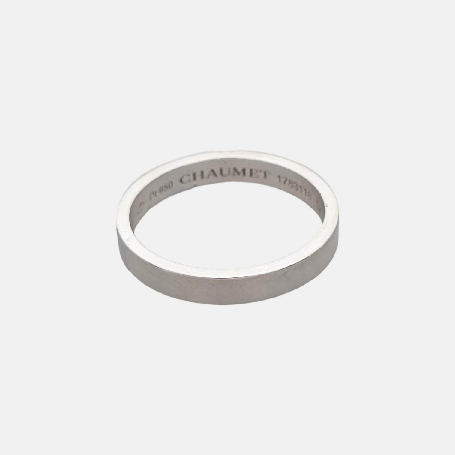 Liens Évidence Platinum 950 Silver Ring EU 52