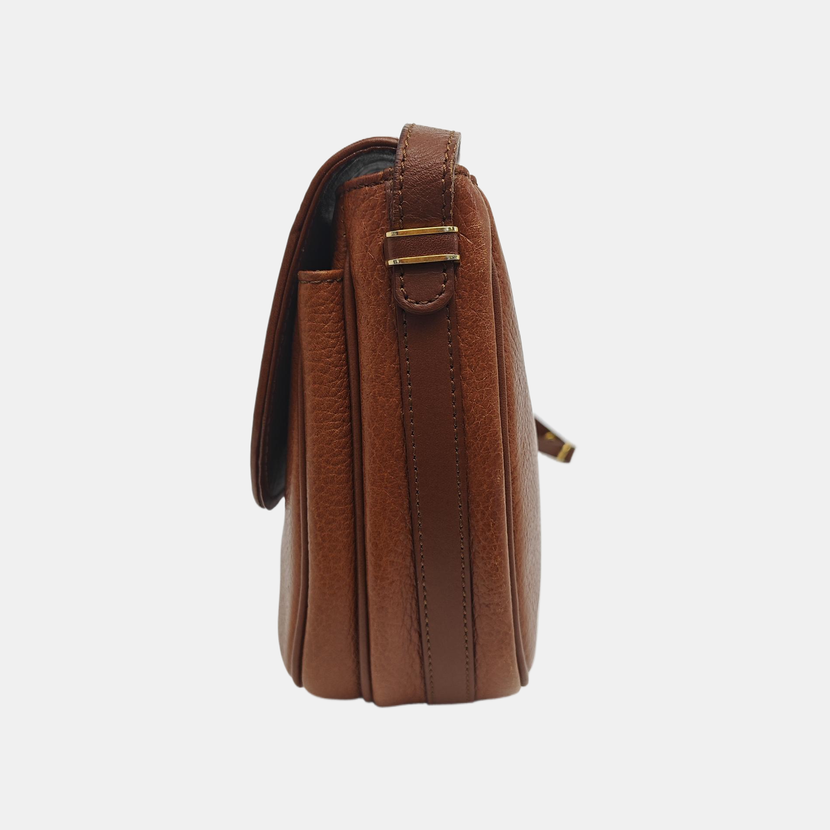Calfskin Shoulder Bag Brown