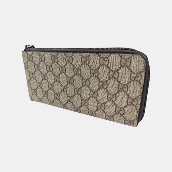 Monogram Coated Canvas Clutch Black