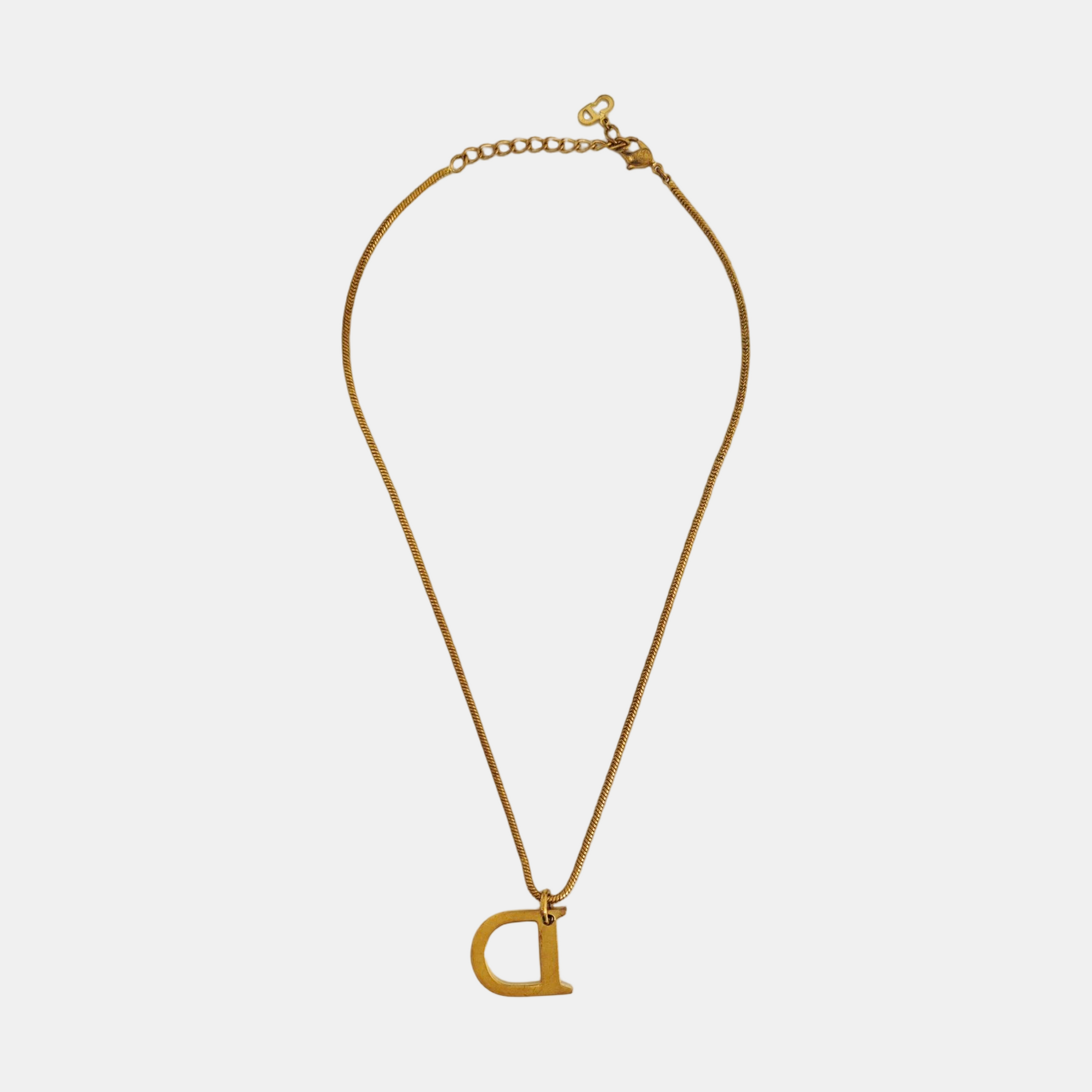 CD Swing Metal Gold Necklace