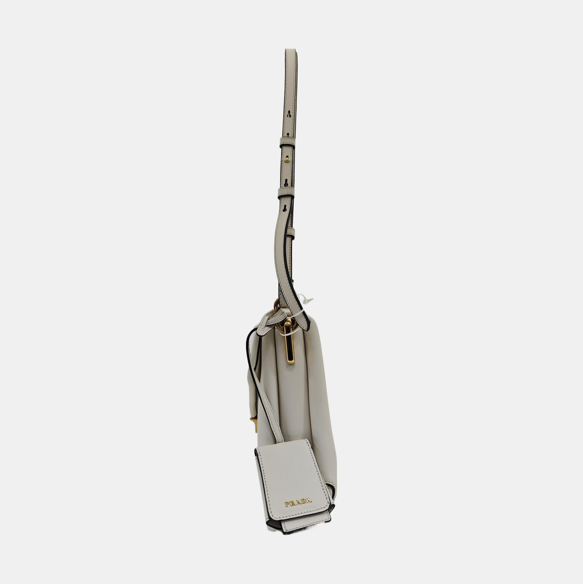 Calfskin Shoulder Bag White