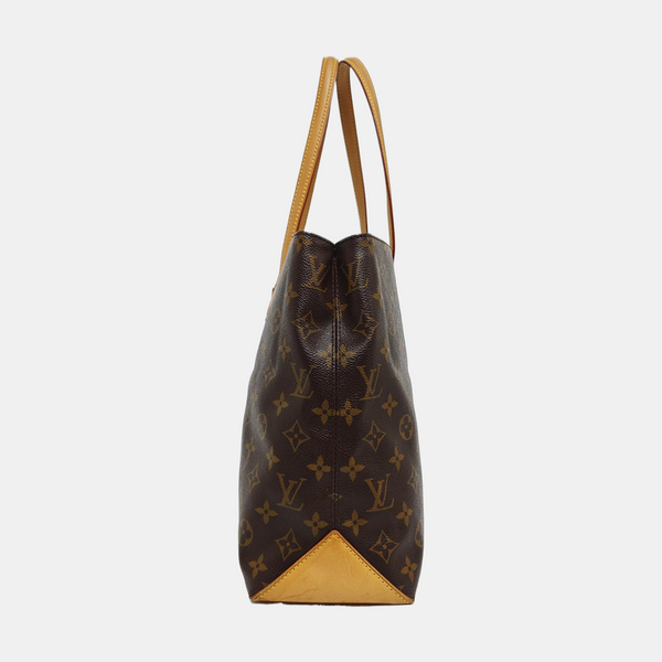 WILSHIRE MM Monogram Coated Canvas Brown