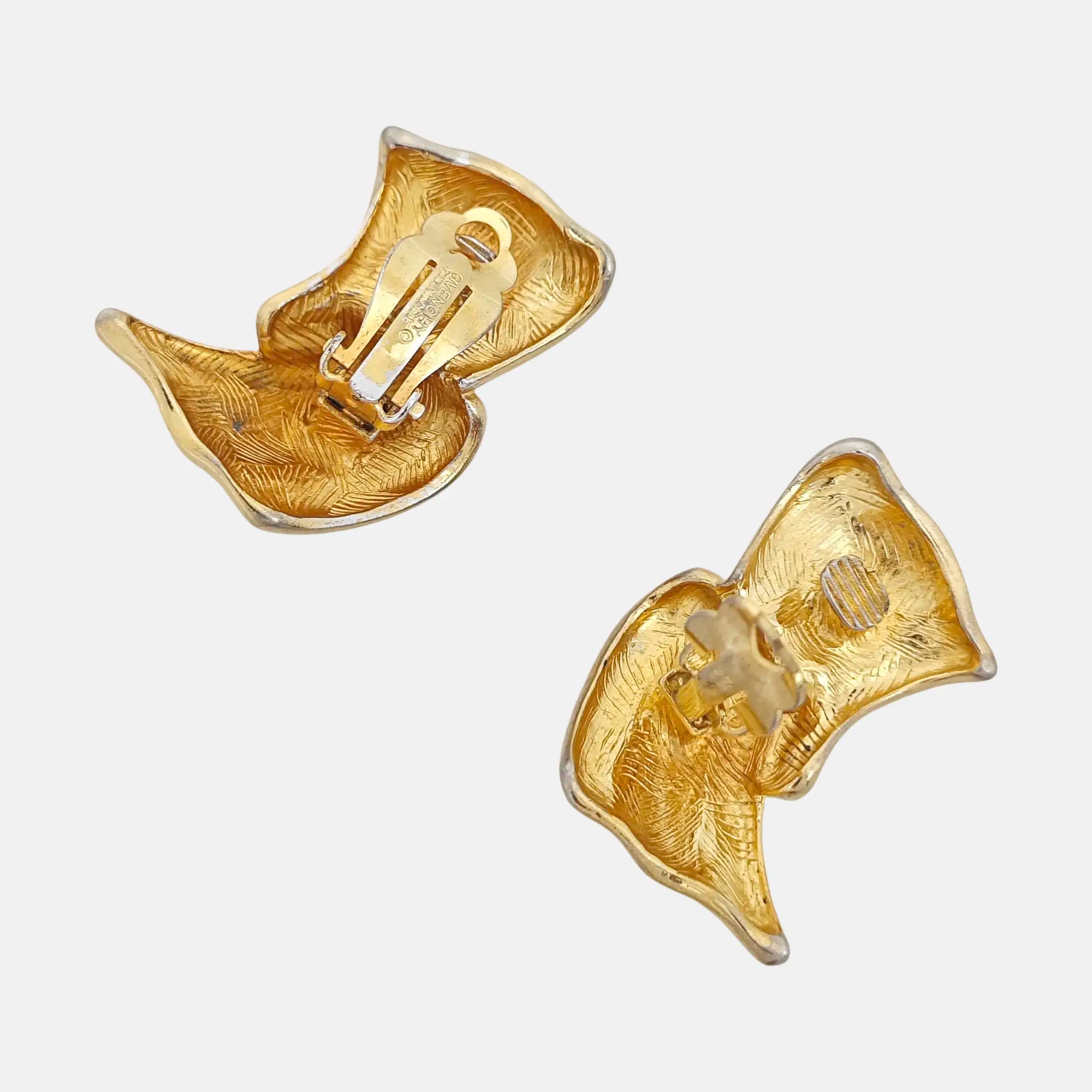 Metal Gold Clip On Earrings