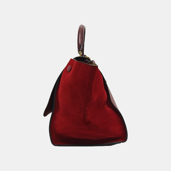 TRAPEZE Medium Calfskin Red