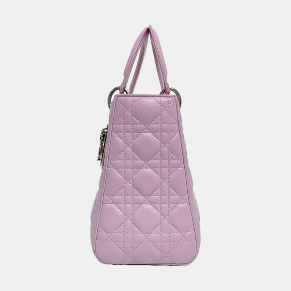 Lady Dior Medium Cannage Lambskin Pink