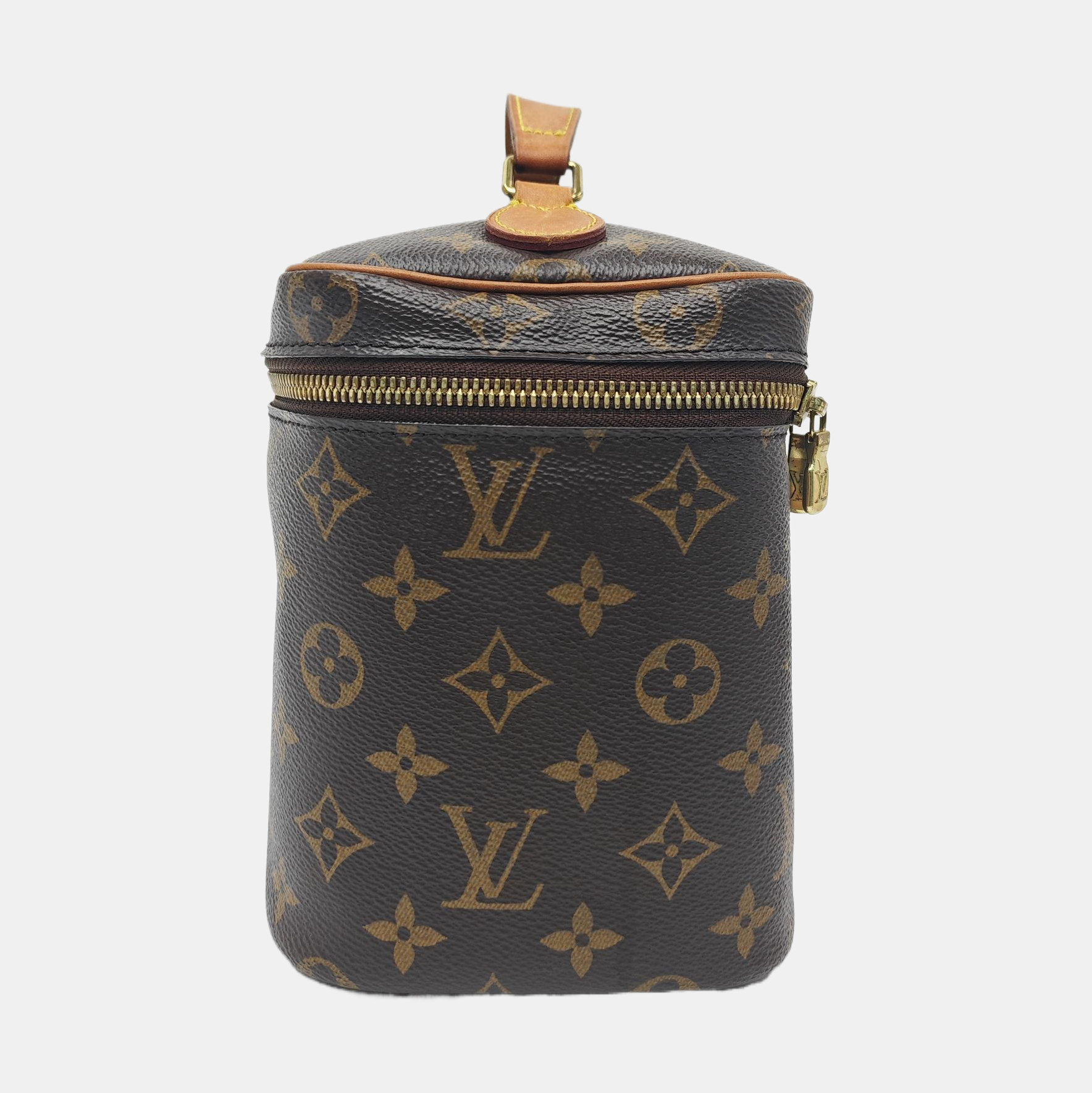 NICE BB Monogram Coated Canvas Brown