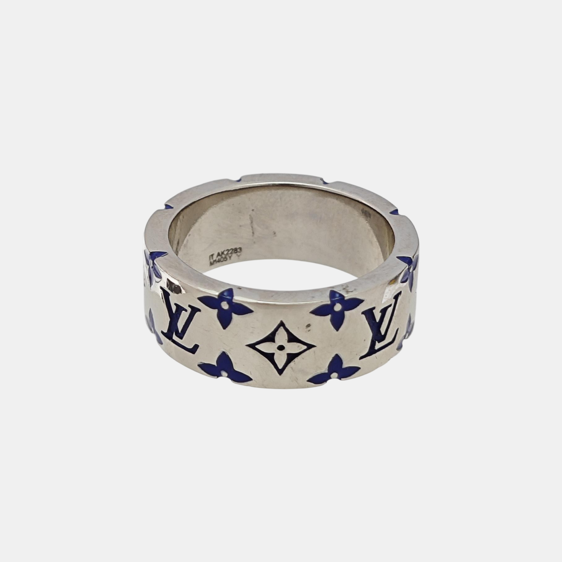 LV MOSAIC Metal Silver Ring EU 62