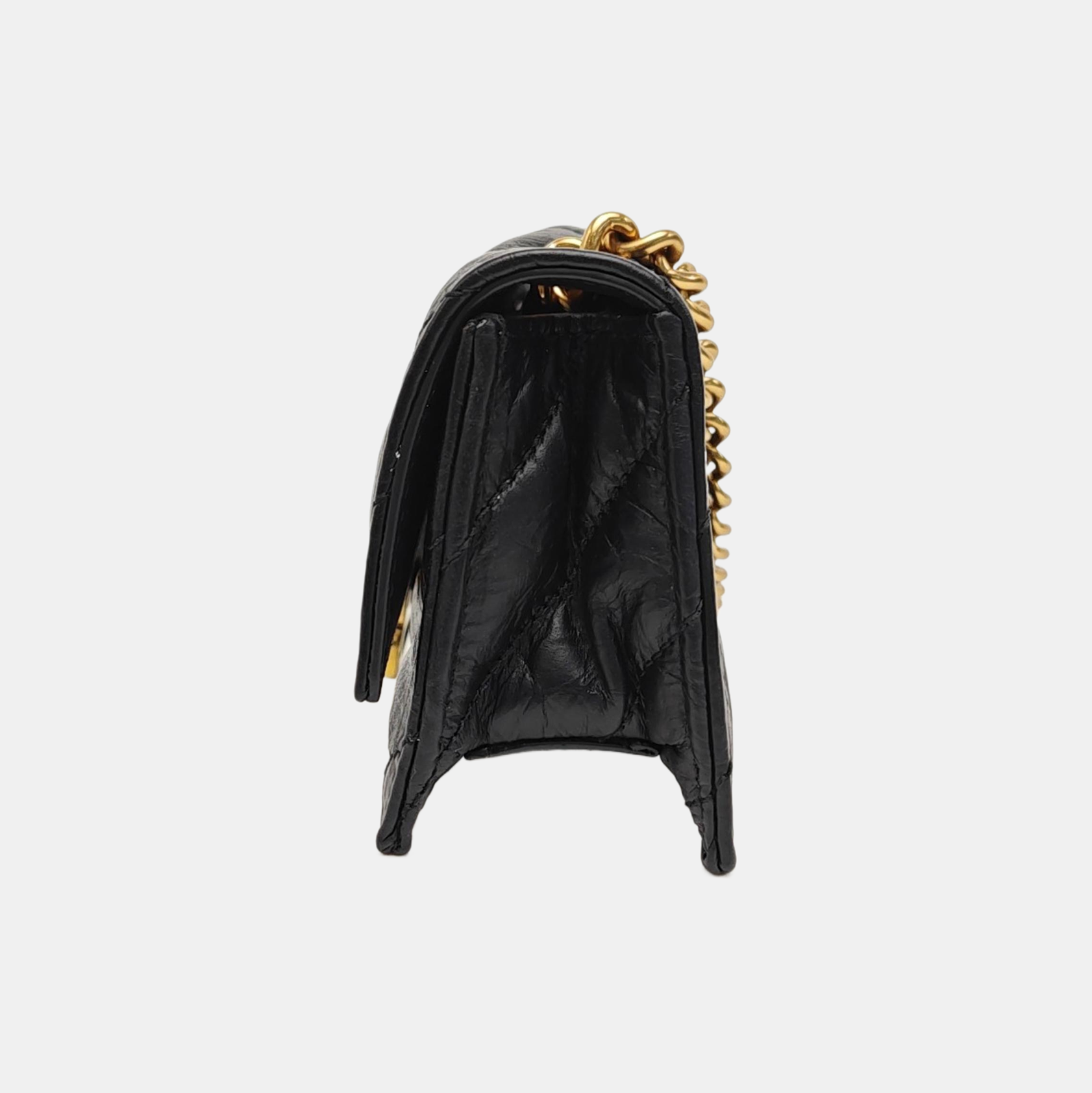 Crush Mini Quilted Calfskin Black