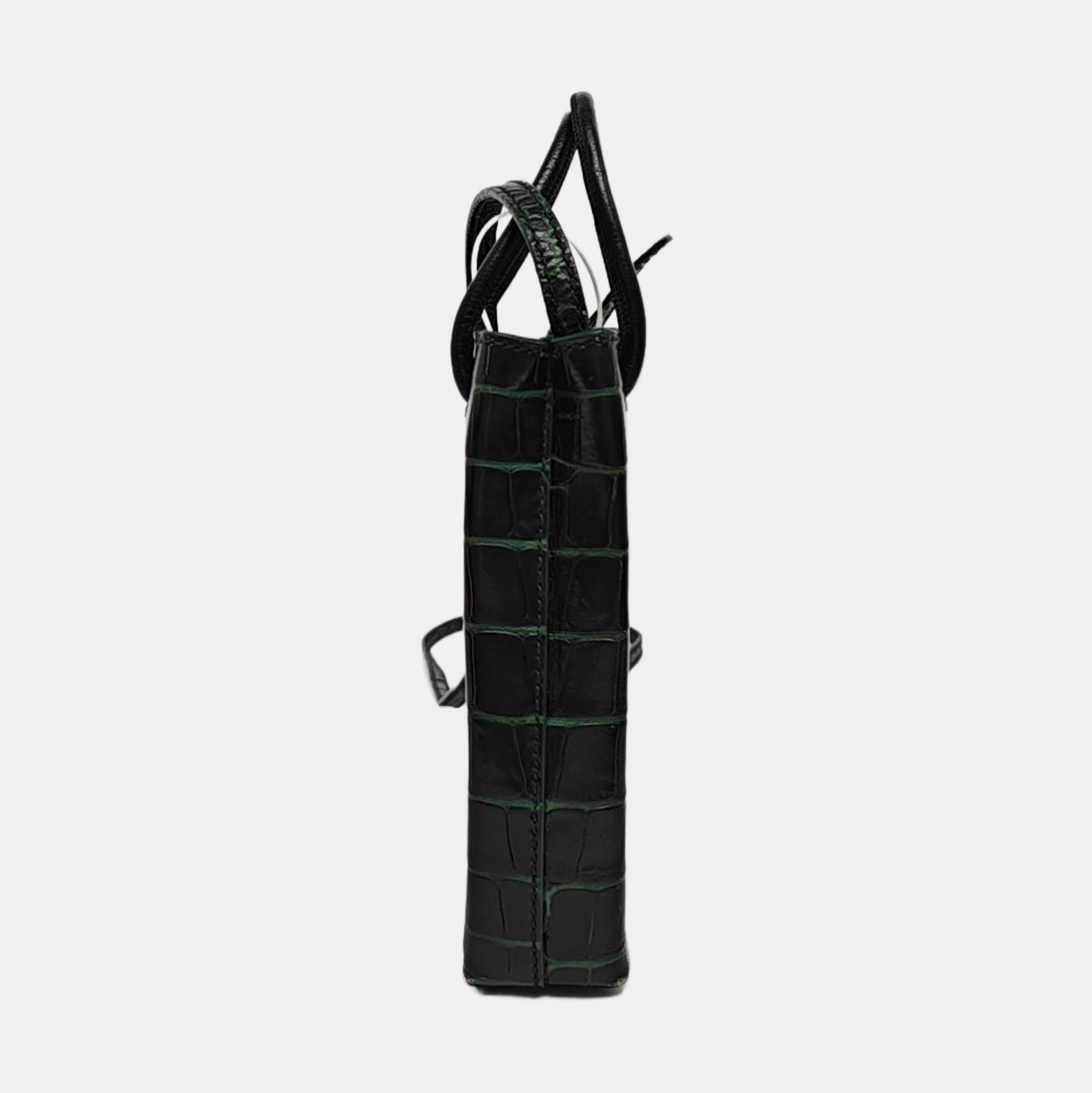 Shopping Bag Calfskin Green