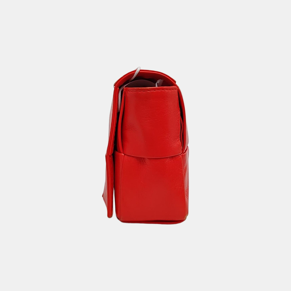 Bottega Veneta Cassette Piel de becerro Roja