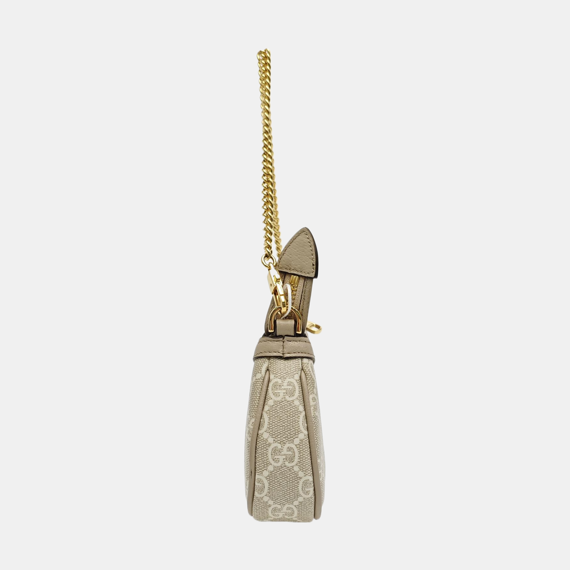 Ophidia Mini Monogram Coated Canvas Beige