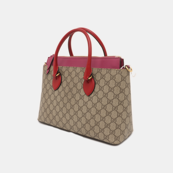 GG Blooms Monogram Coated Canvas Beige
