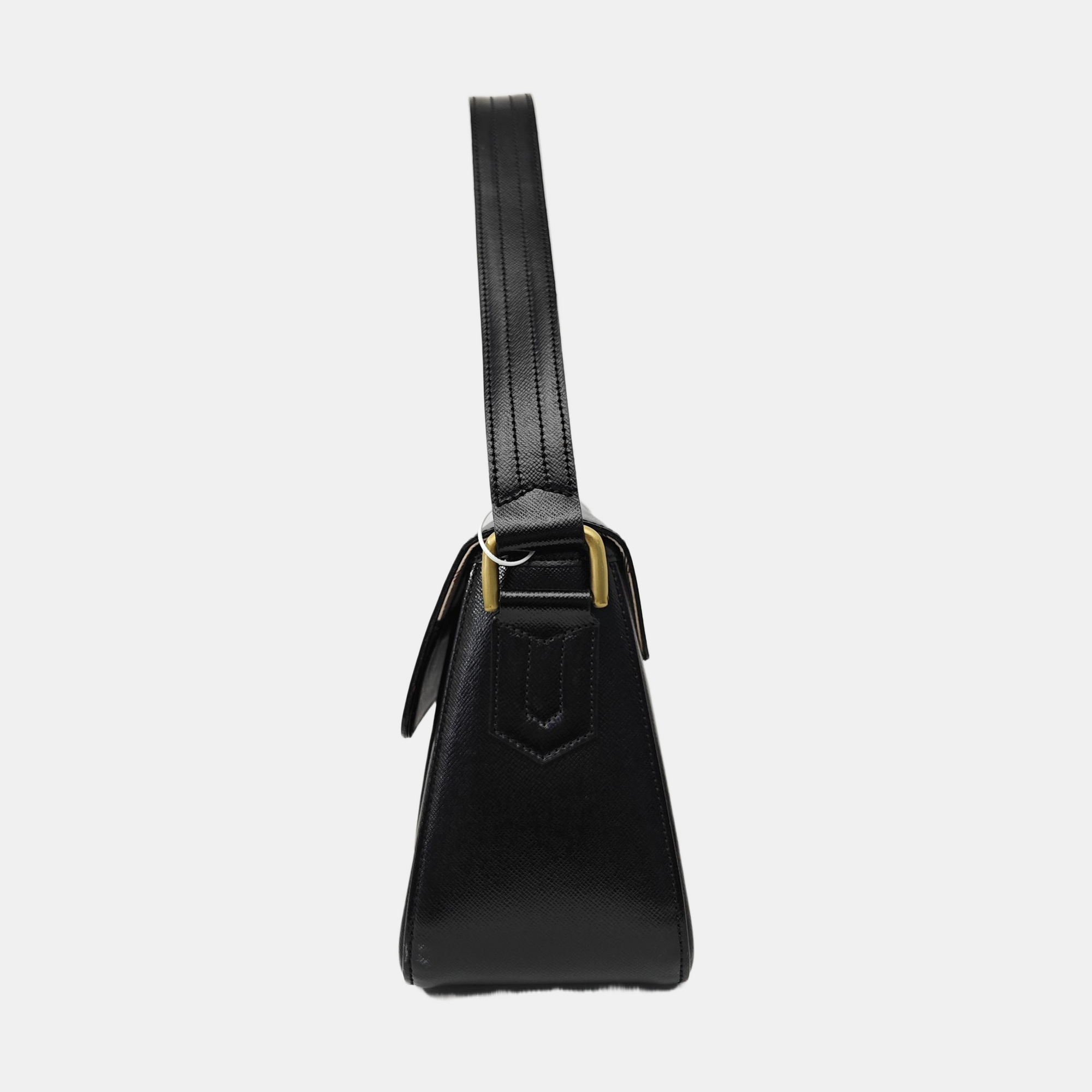 Calfskin Shoulder Bag Black