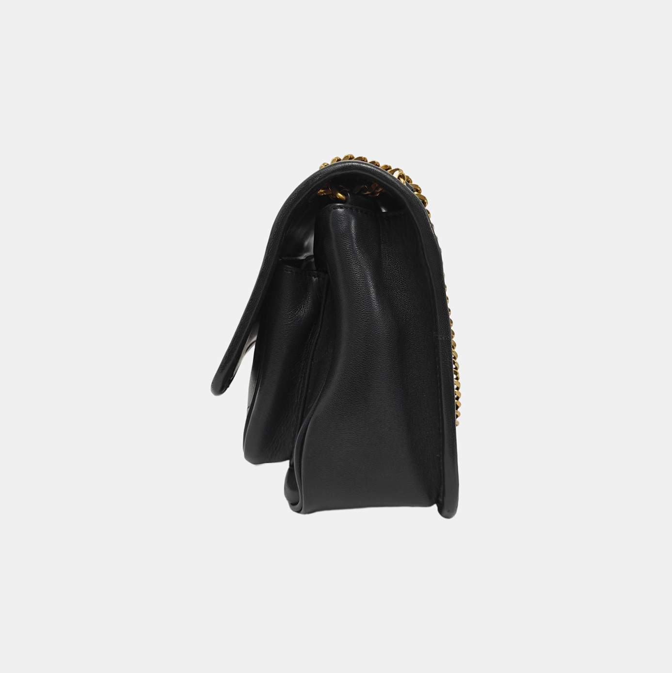 NIKI Small Chevron Lambskin Black