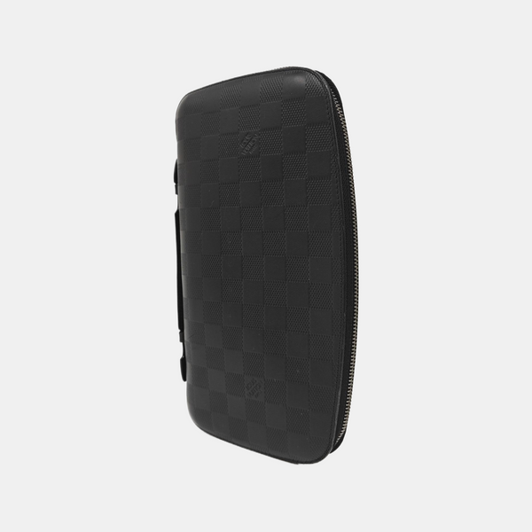 ATOLL Damier Graphite Calfskin Black