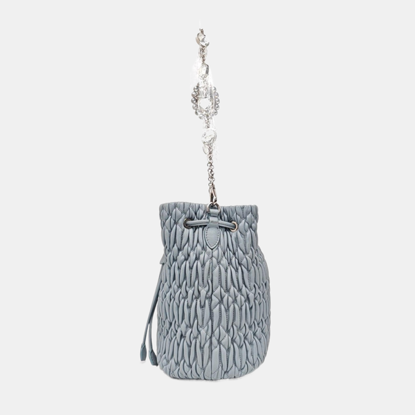 Glacé Calf Quilted Lambskin Blue