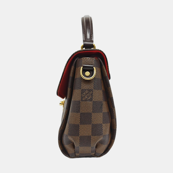 CROISETTE Damier Ebene Coated Canvas Brown