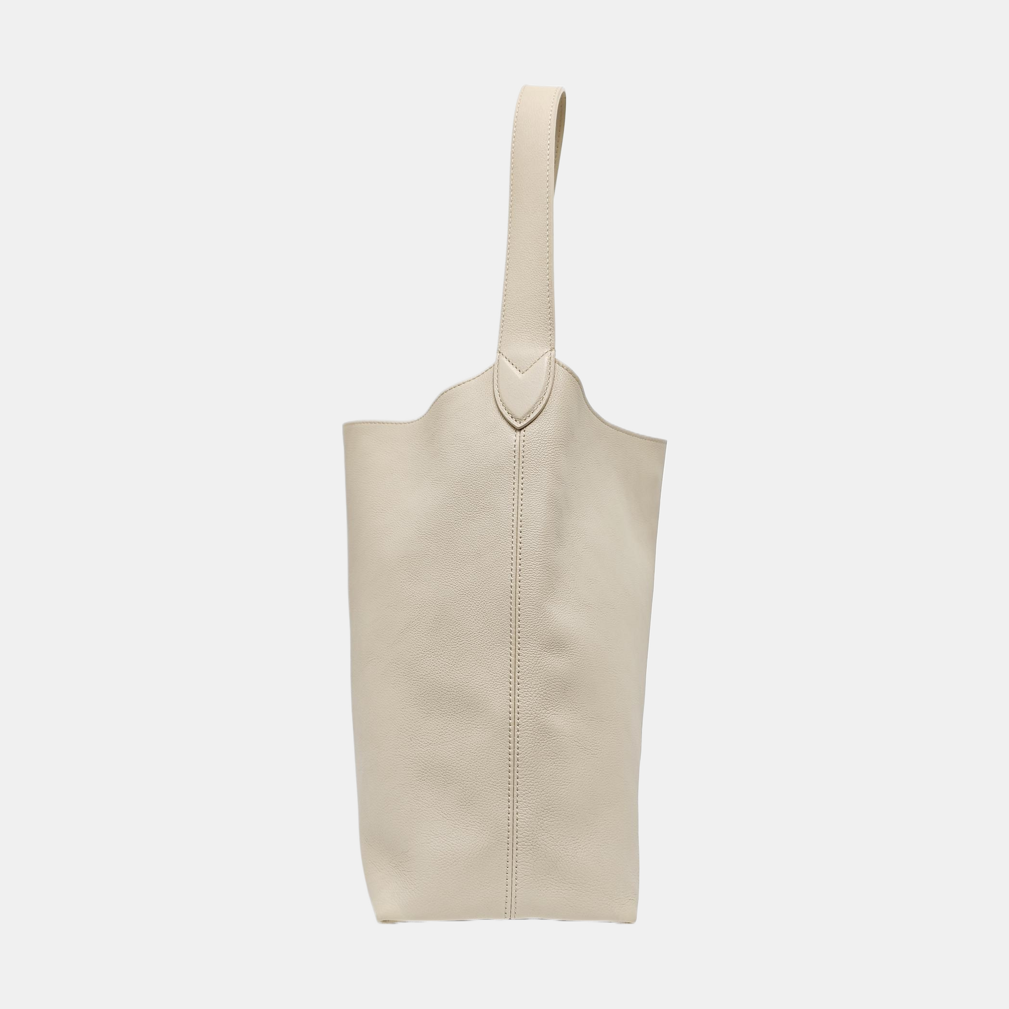 LOW KEY HOBO MM Monogram Calfskin Beige