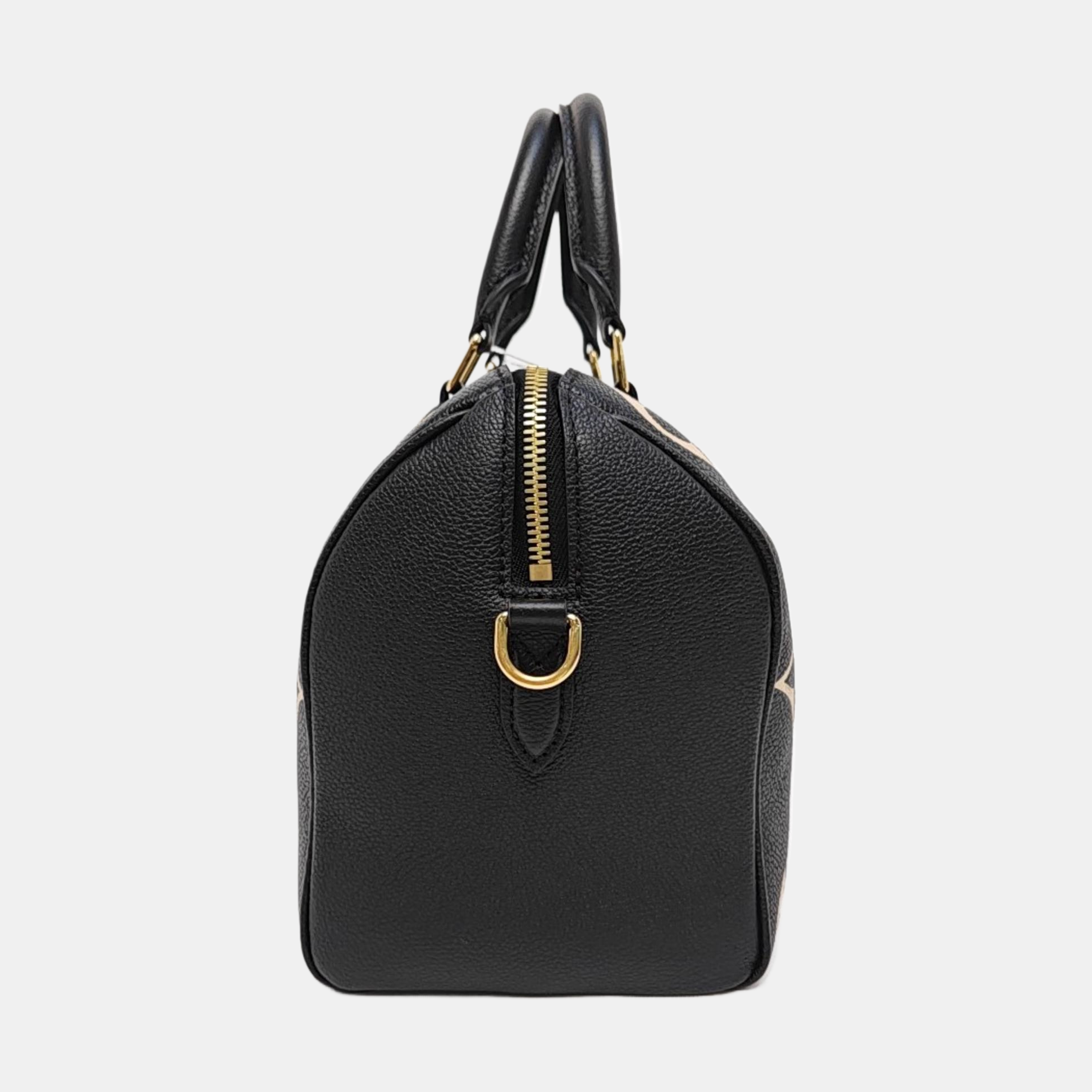 SPEEDY 25 Monogram Calfskin Black