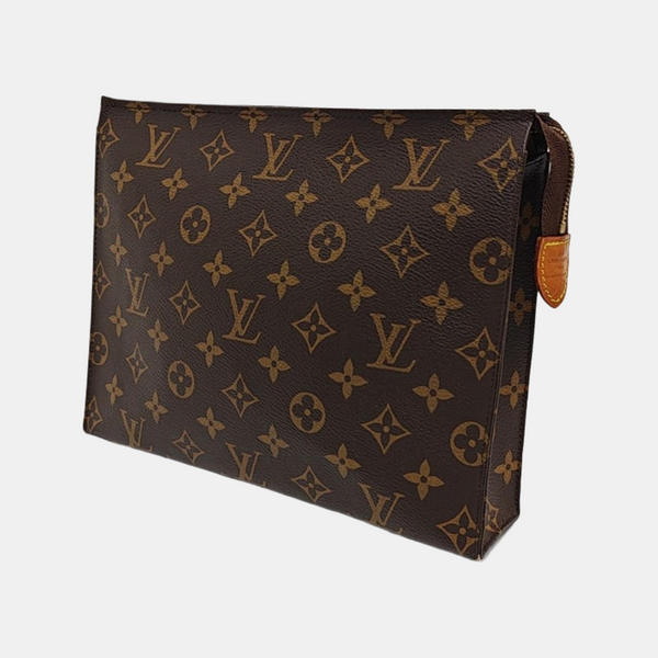 TOILET POCKET 26 Monogram Coated Canvas Brown