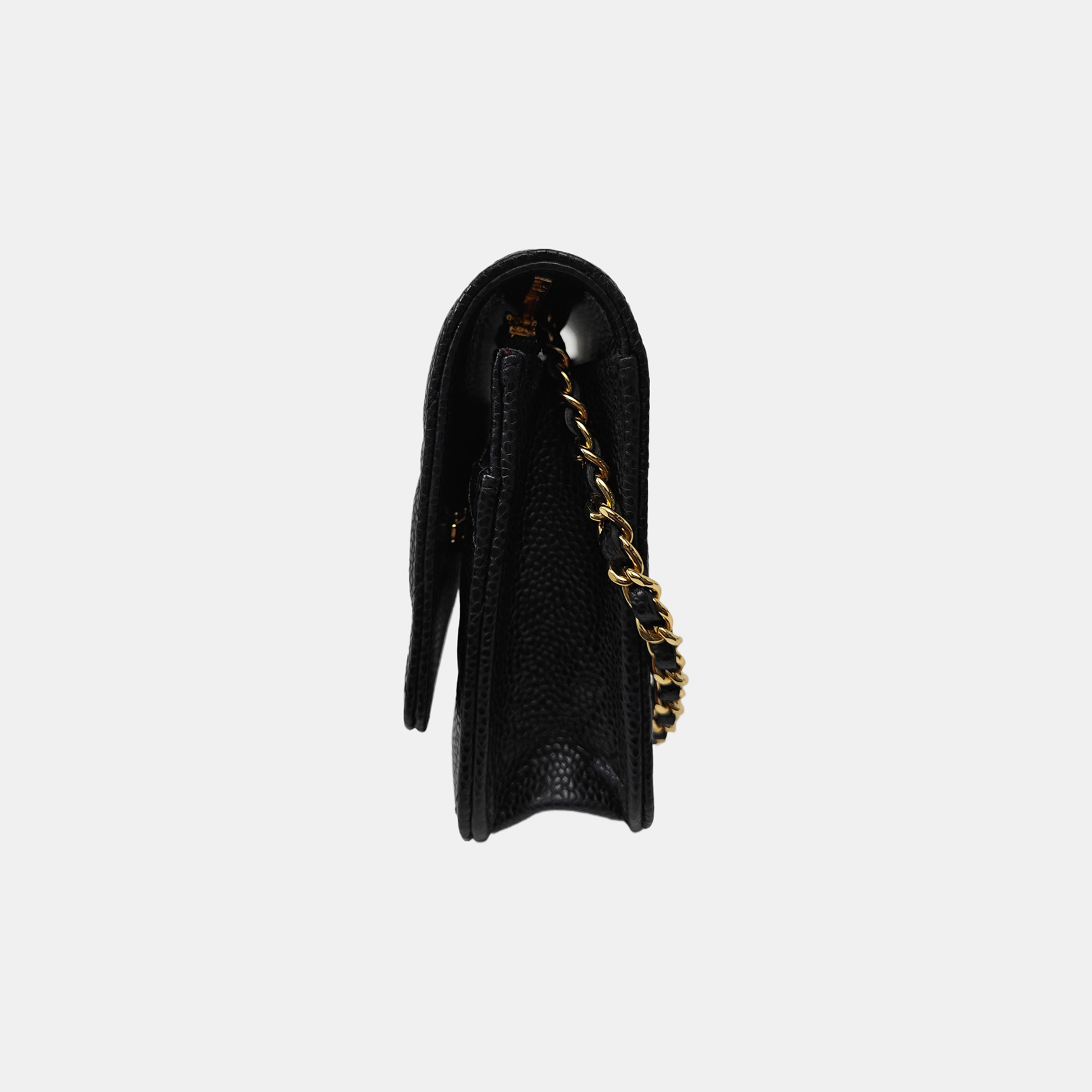 WOC Quilted Grained Calfskin Black