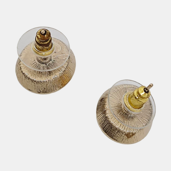 Metal Gold Stud Earrings