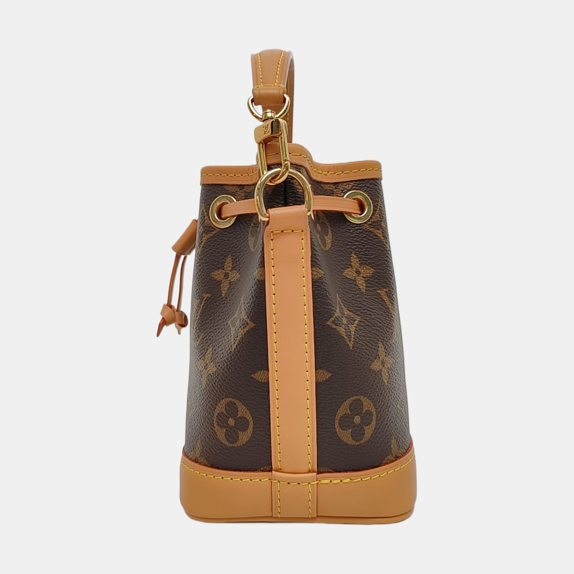 NOÉ Nano Monogram Coated Canvas Brown