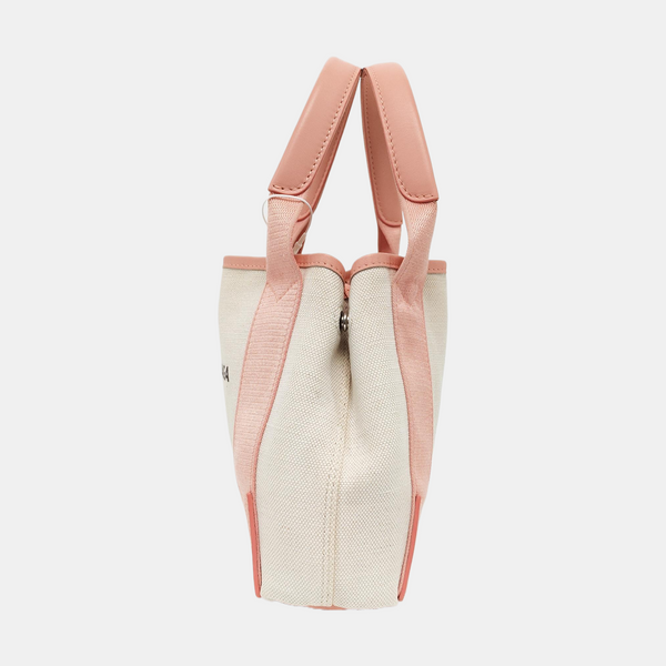 Navy Mini Canvas Beige