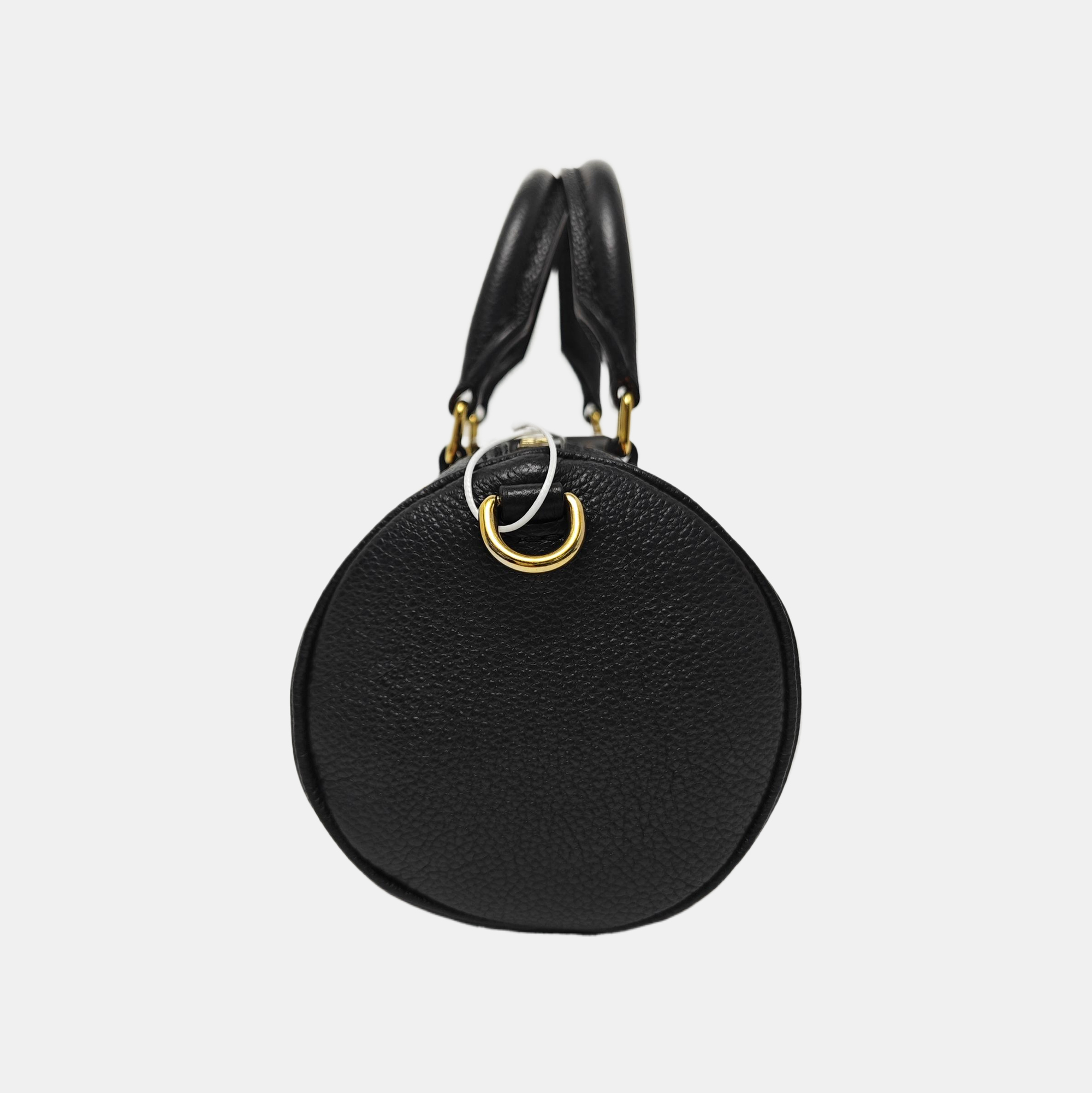 PAPILLON BB Monogram Calfskin Black