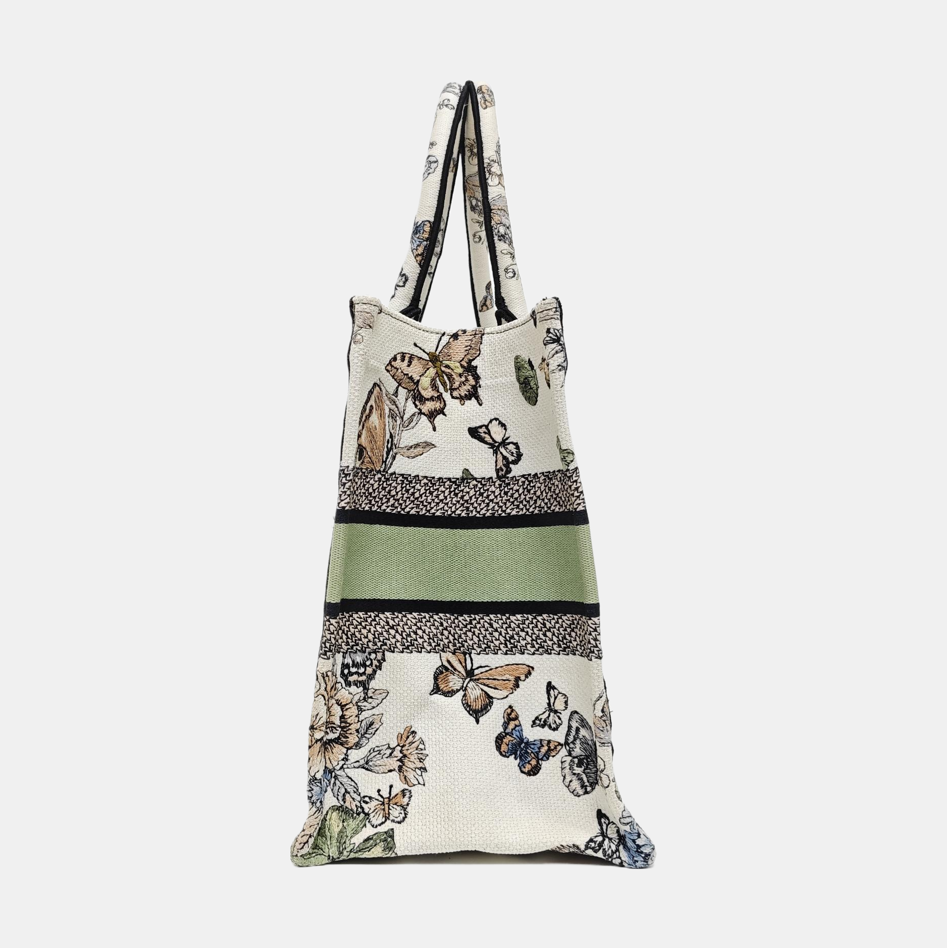 Book Tote Medium Canvas White