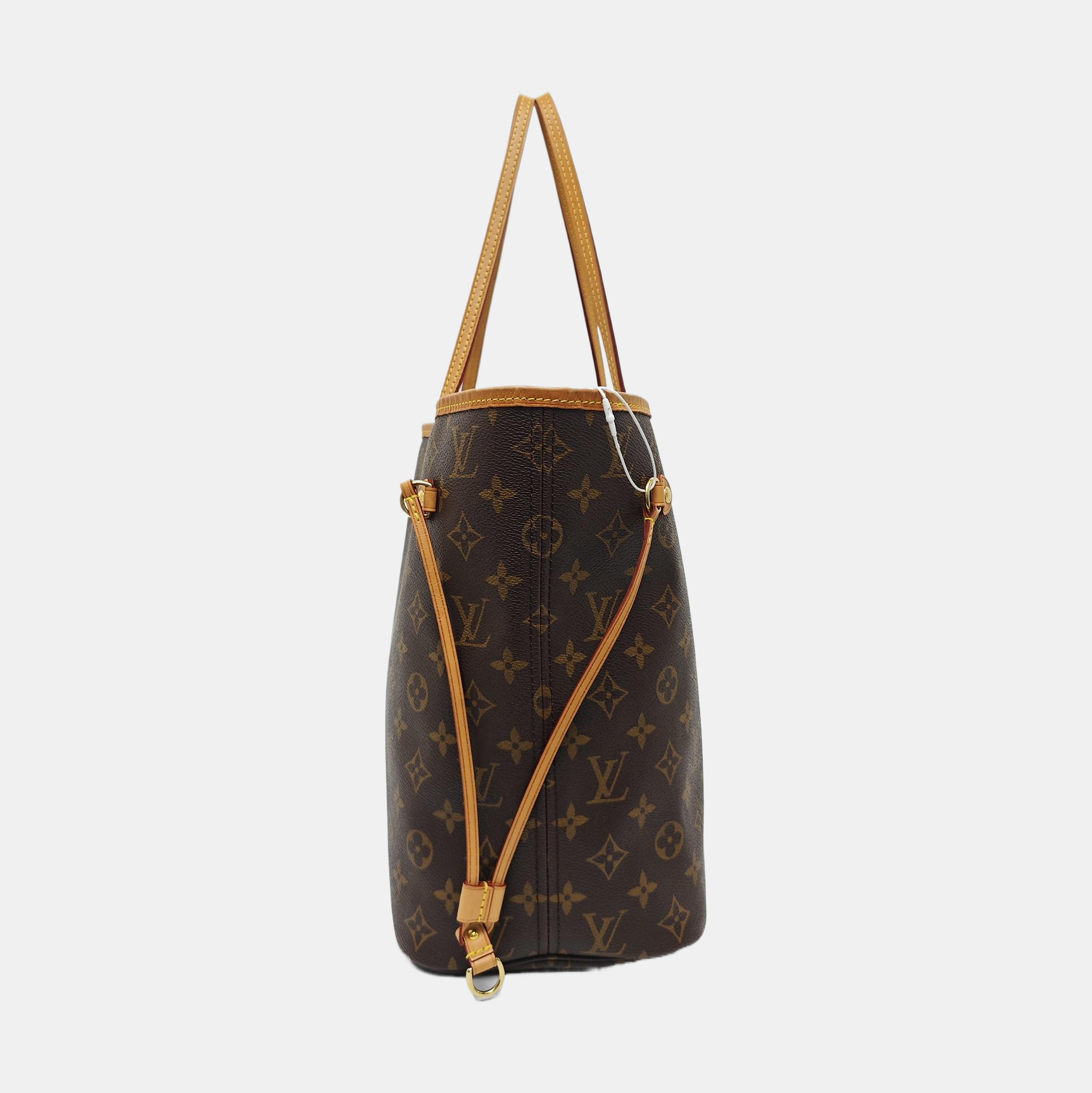 NEVERFULL MM Monogram Coated Canvas Brown
