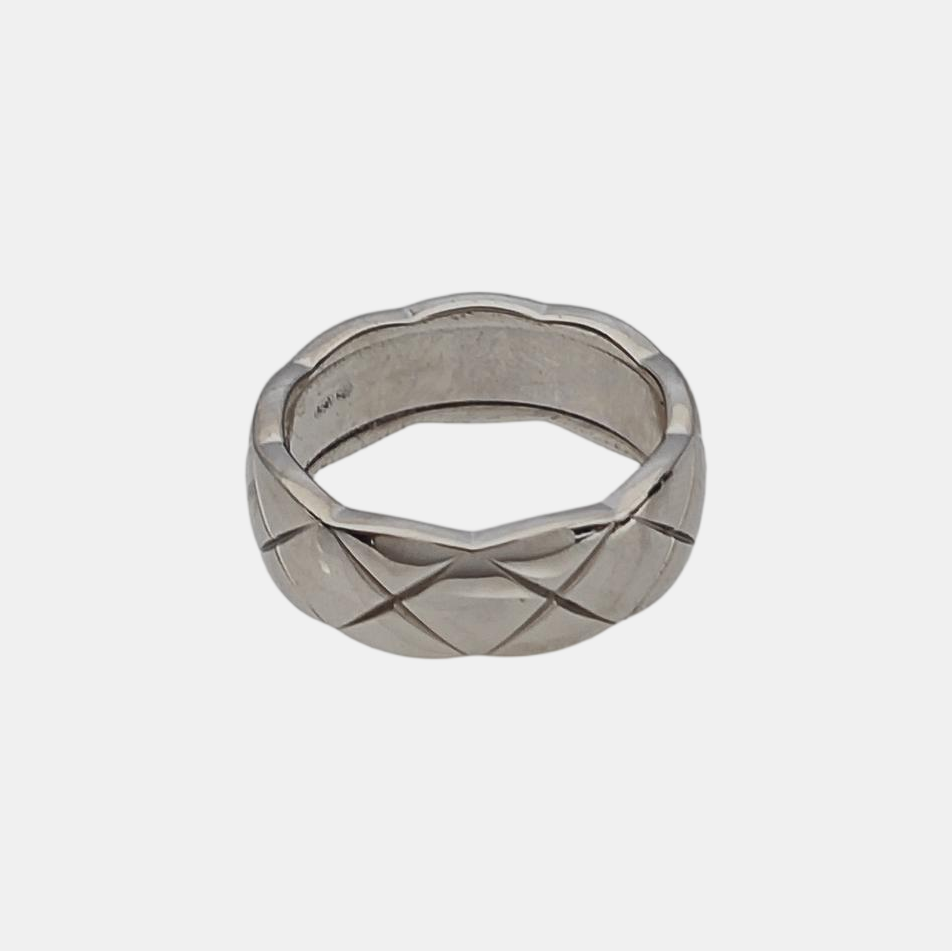 COCOCRUSH 18k White Gold Silver Ring EU 50