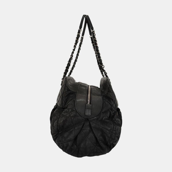 IRIDESCENT Quilted Calfskin Gray
