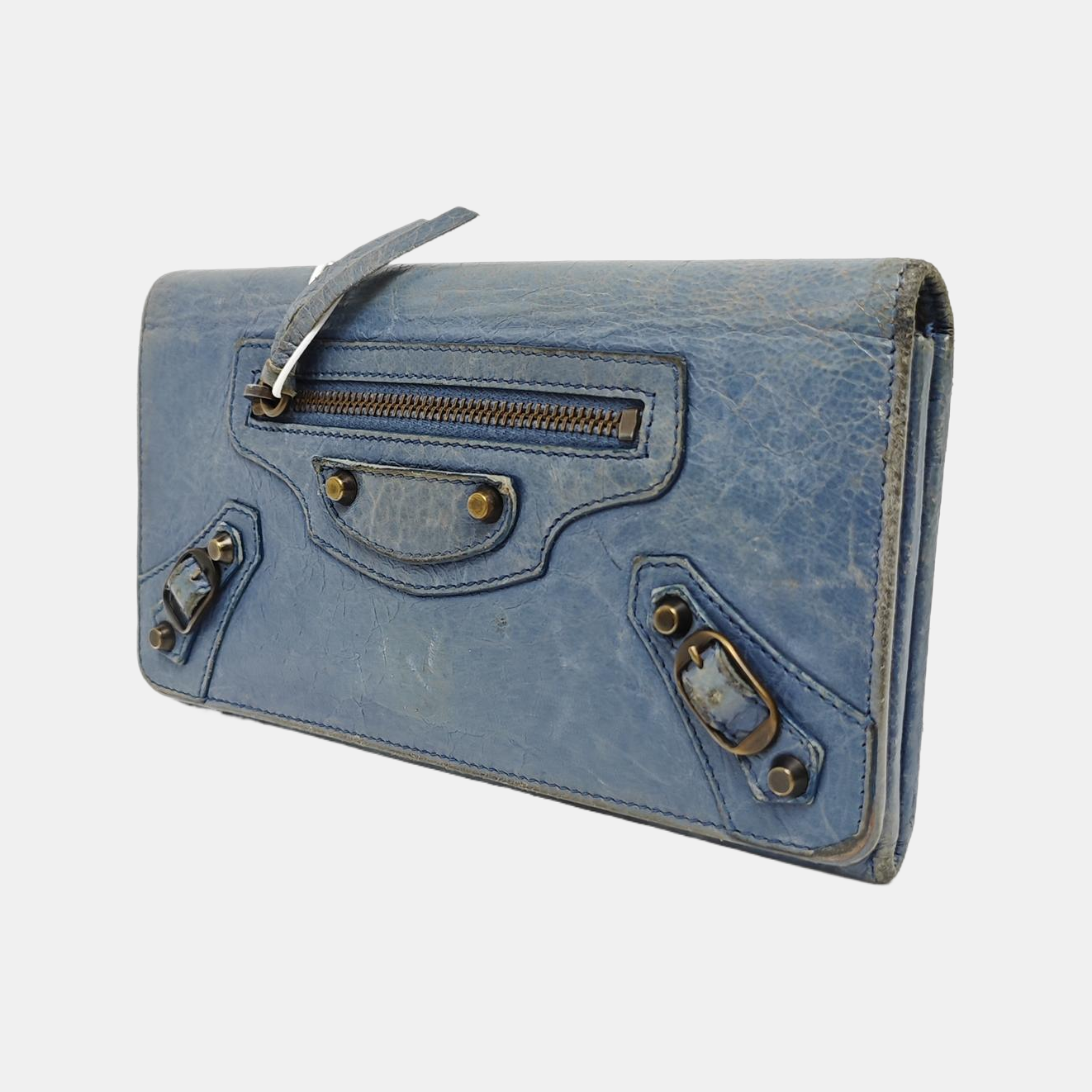 Authenticated pre-owned  Classic City Lambskin Blue Wallet - Wallet at Looply