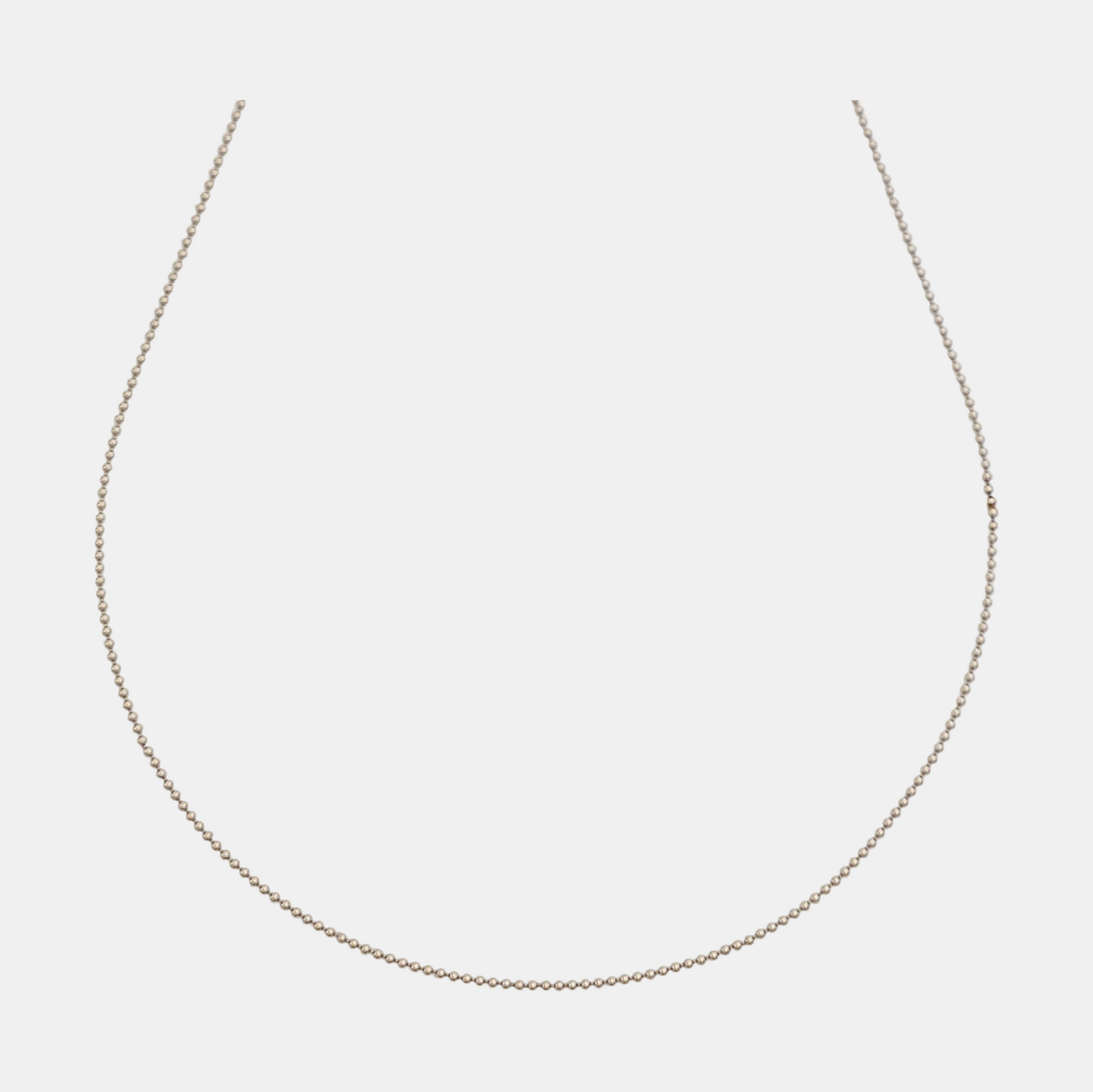 18k White Gold Silver Necklace