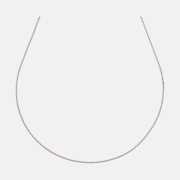 18k White Gold Silver Necklace