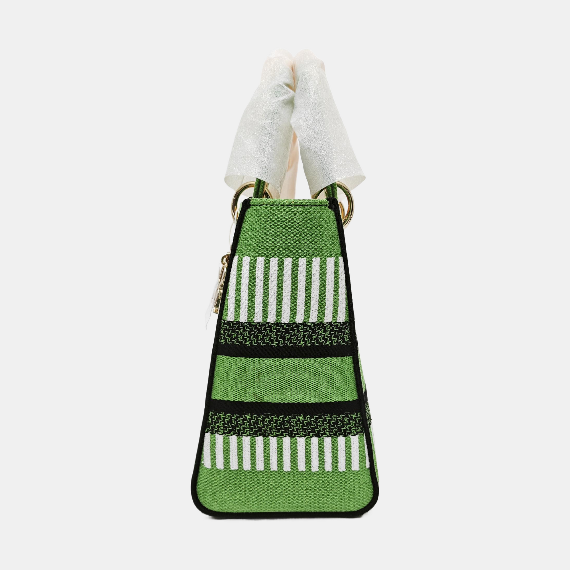 Authenticated pre-owned  Lady D-Lite Medium Fabric Multicolor - Tote Bag at Looply