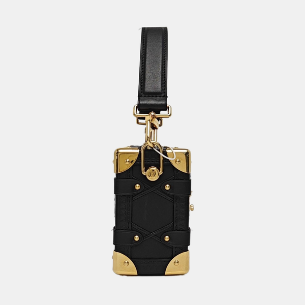 SIDE TRUNK PM Calfskin Black