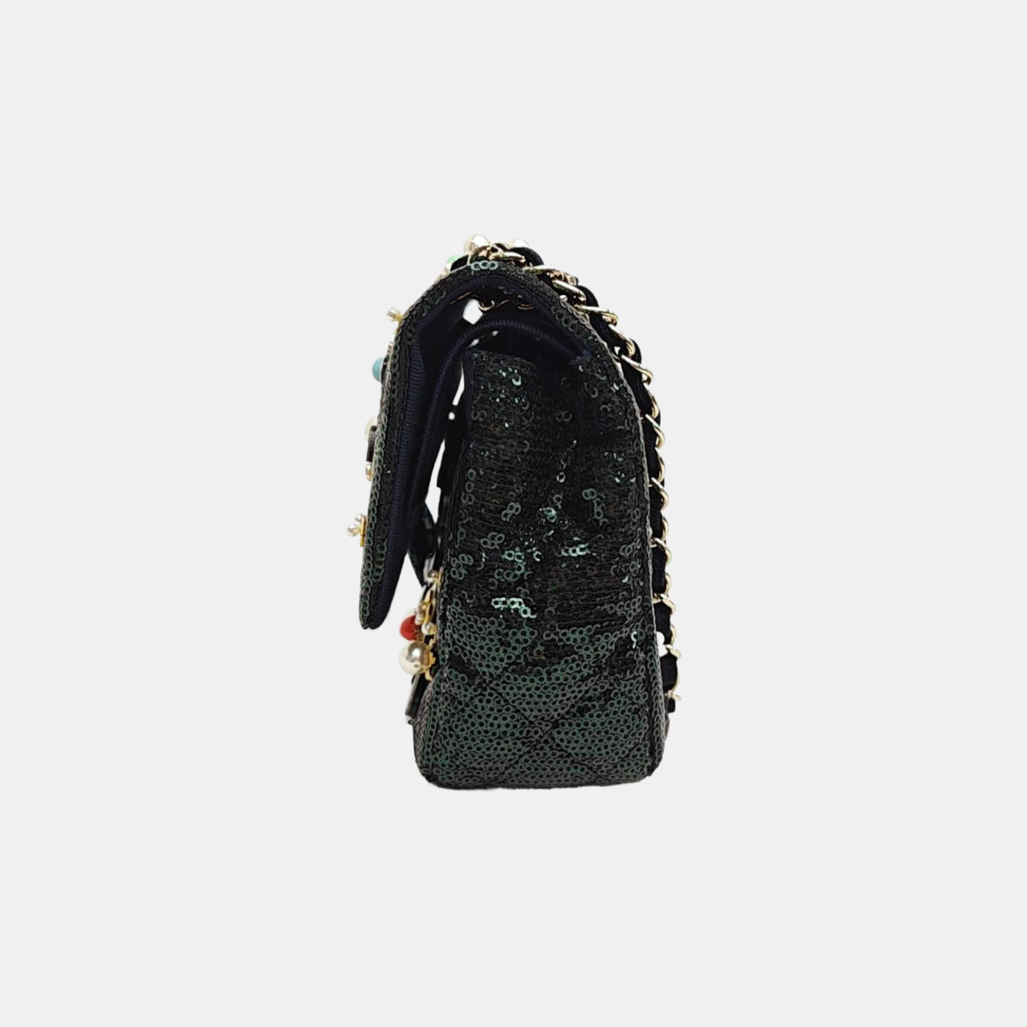 Special Material Shoulder Bag Green